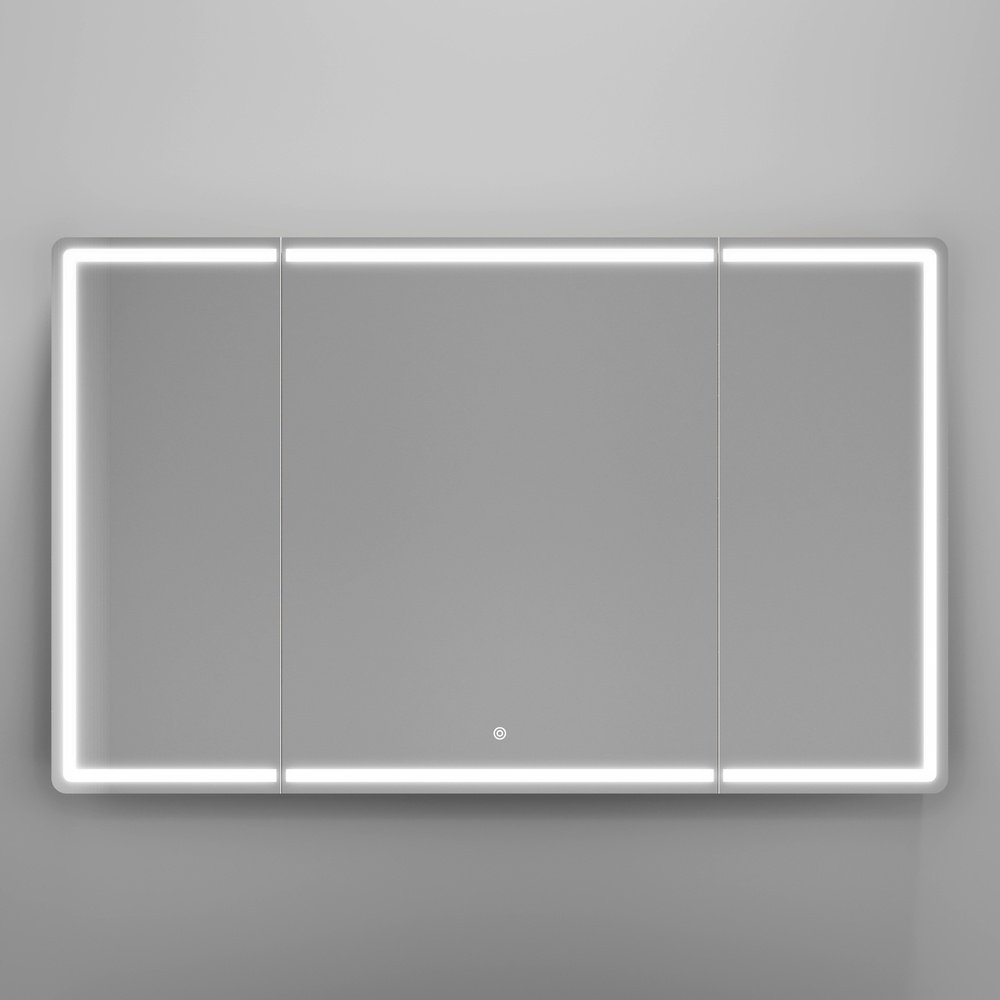 Шкаф зеркальный навесной Kabinka.kz Mirror 119x15x74 см коричневый купить,NaN