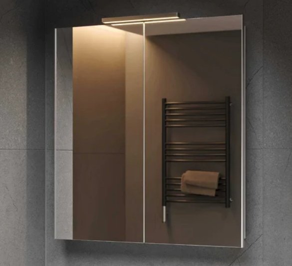 Шкаф зеркальный навесной KABINKA.KZ Cosmetic 75, 75x14.5x80 см, белый