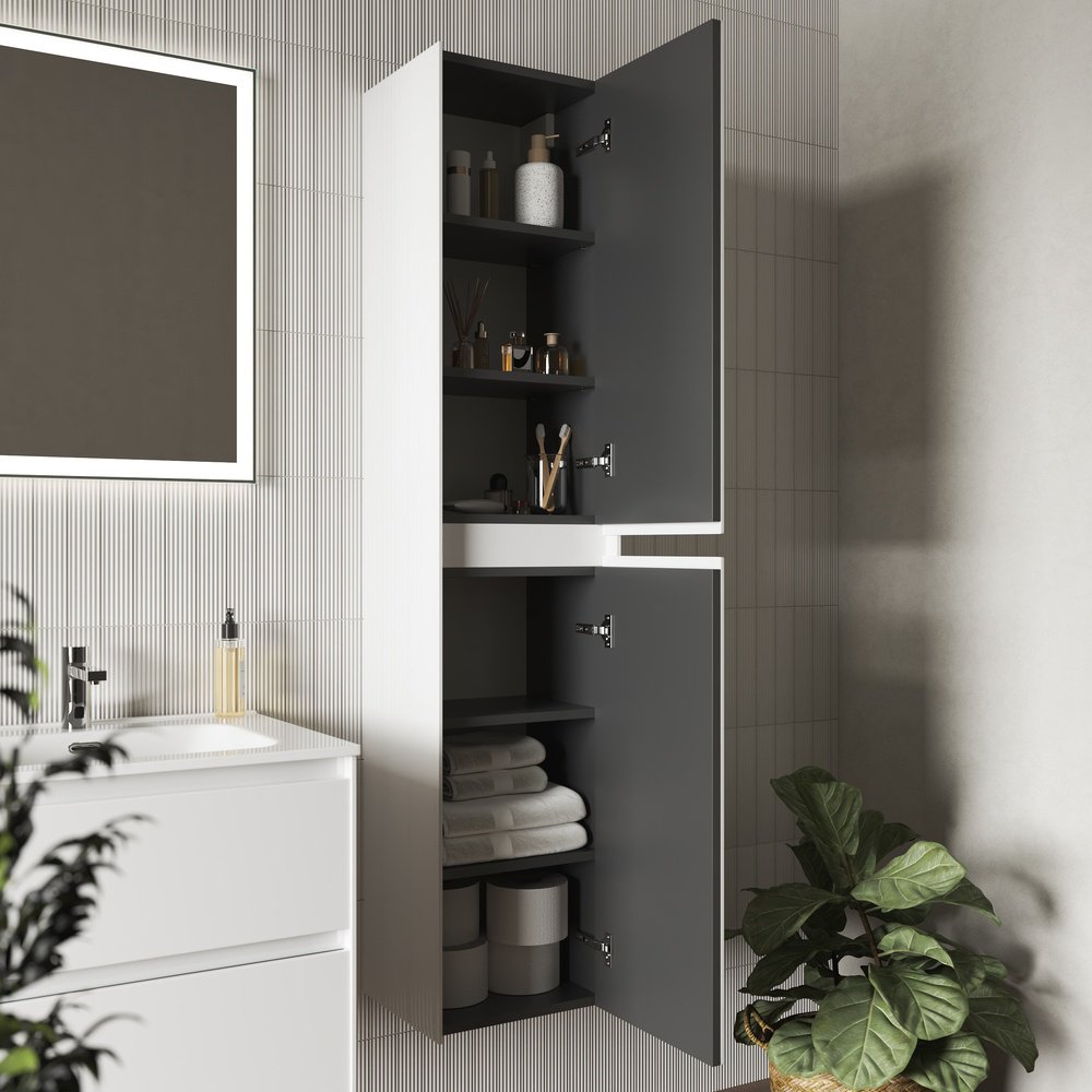 Шкаф-пенал KABINKA.KZ Cento 35 PCN35W 35x30x160см белый купить,NaN