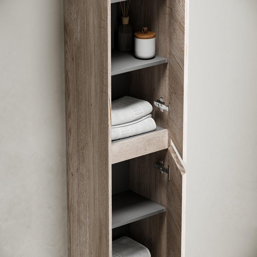 Шкаф-пенал KABINKA.KZ SANCOS PLB35FEG 35x30x187см коричневый купить,NaN