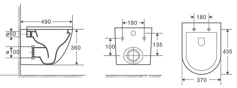WeltWasser унитаз MERZBACH 043 MT-WT, санфаянс купить,0