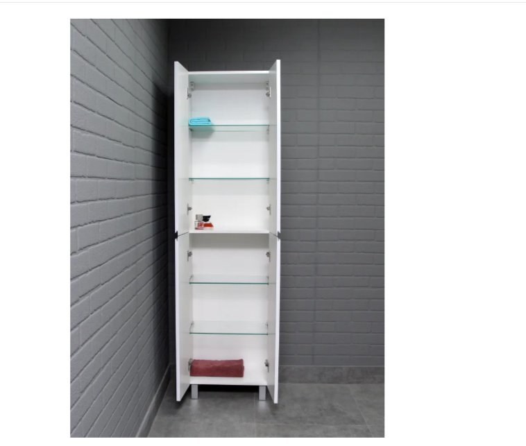 Шкаф-пенал напольный KABINKA.KZ Байтерек , 50x32x180 см, белый