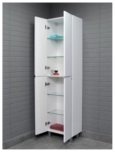 Шкаф-пенал напольный KABINKA.KZ Байтерек , 50x32x180 см, белый