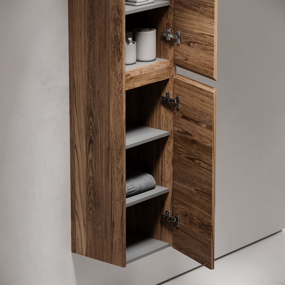 Шкаф-пенал KABINKA.KZ PLB35ECH 35x30x160см коричневый купить,NaN