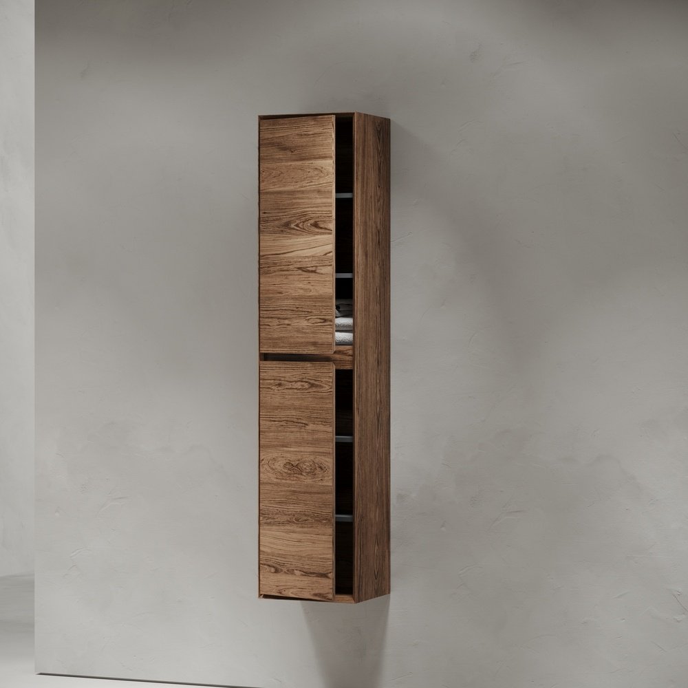 Шкаф-пенал навесной KABINKA.KZ Marmi 35, 35x30x160 см, коричневый