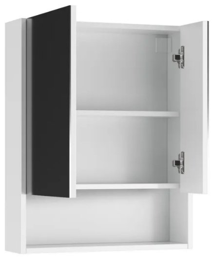 Шкаф зеркальный навесной KABINKA.KZ Адай, 60x16.3x74.2 см, белый