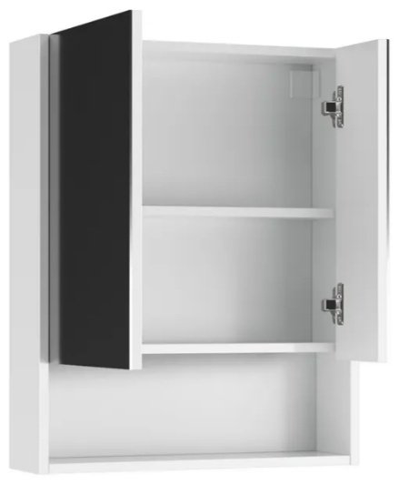 Шкаф зеркальный навесной Kabinka.kz Адай 60x16.3x74.2см белый купить,NaN