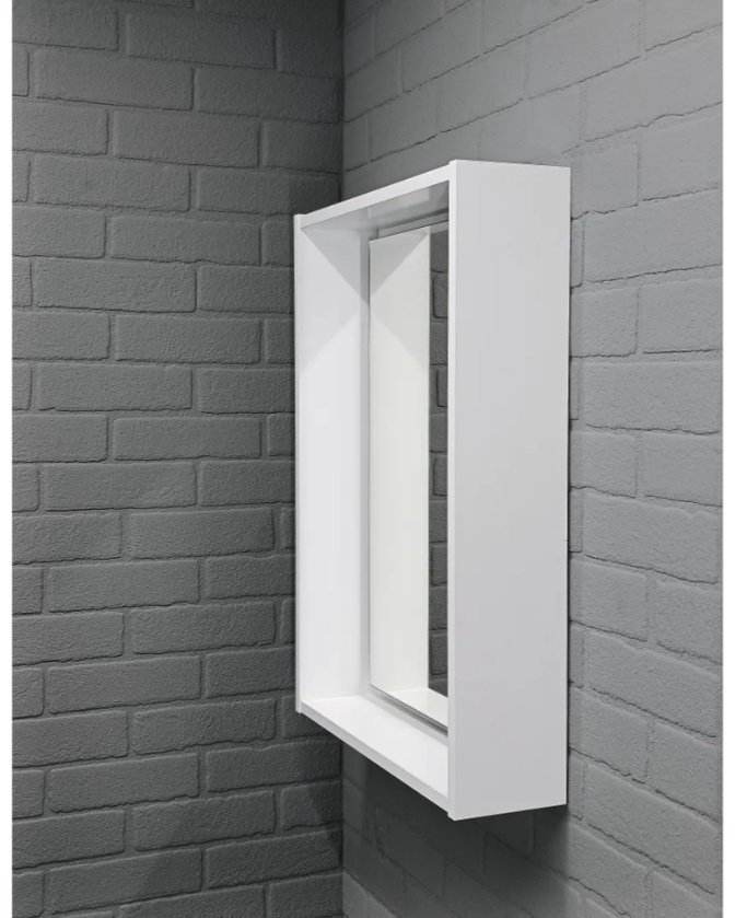 Зеркало навесной KABINKA.KZ Адай, 60x13.8x70 см, белый