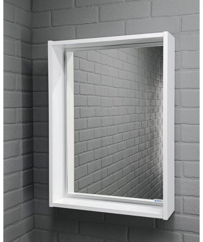 Зеркало навесной KABINKA.KZ Адай, 60x13.8x70 см, белый