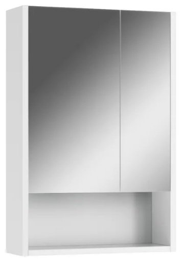 Шкаф зеркальный навесной KABINKA.KZ Адай, 50x16.3x74.2 см, белый