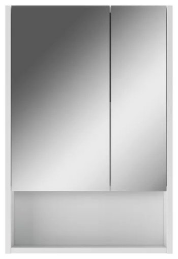 Шкаф зеркальный навесной KABINKA.KZ Адай, 50x16.3x74.2 см, белый