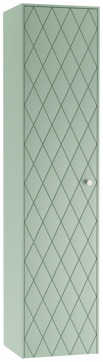 Шкаф зеркальный навесной KABINKA.KZ LO3502P, 37x30.2x150 см, зеленый