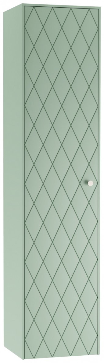 Шкаф зеркальный навесной Kabinka.kz LO3502P 37x30.2x150см зеленый купить,NaN