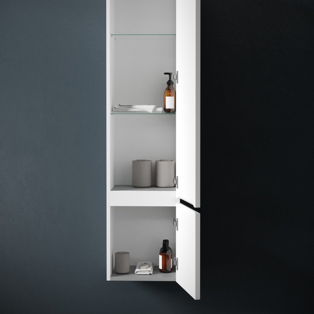 Шкаф-пенал навесной KABINKA.KZ Very 35, 35x30x160 см, белый