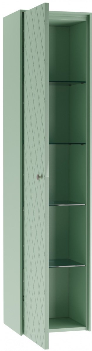 Шкаф зеркальный навесной KABINKA.KZ LO3502P, 37x30.2x150 см, зеленый