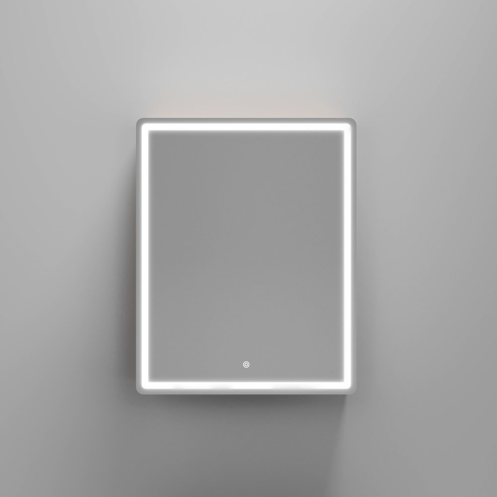 Шкаф зеркальный навесной KABINKA.KZ Mirror, 59x15x74 см, коричневый