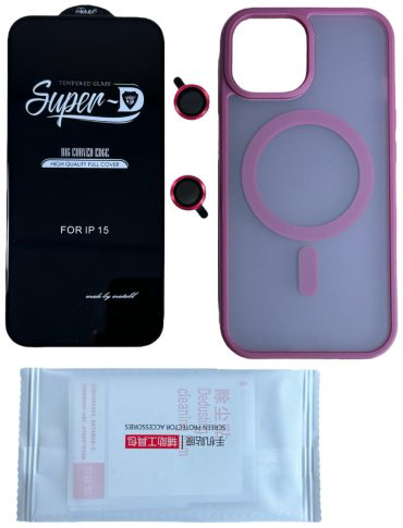 Чехол Для Apple iPhone 15 розовый купить,3570