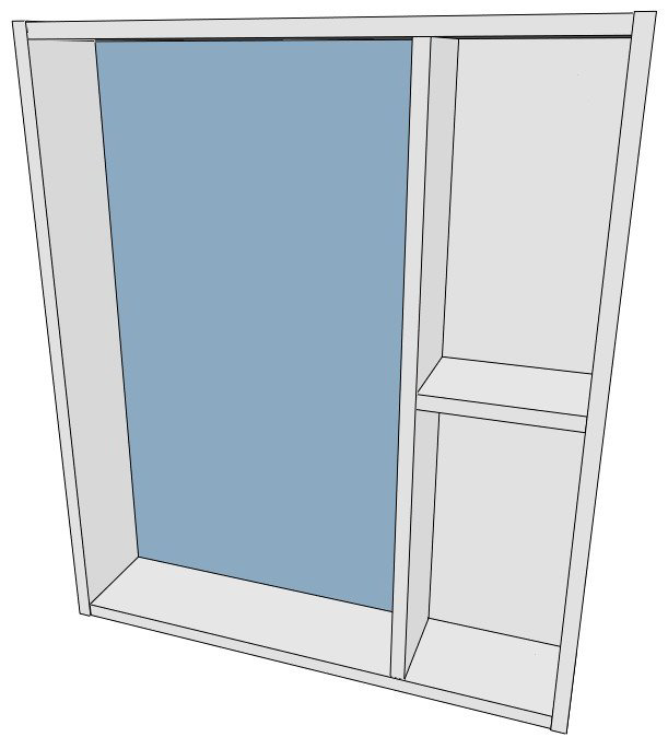 Зеркало навесной KABINKA.KZ Адай, 60x14.2x72.2 см, белый купить,NaN