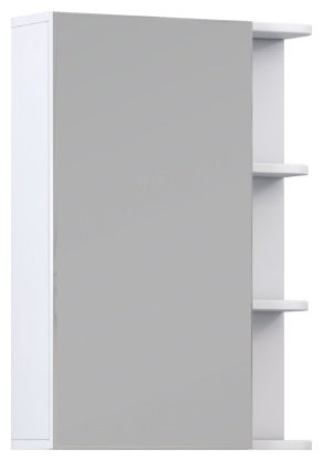 Шкаф зеркальный навесной Kabinka.kz Nova 500 50x15.6x70см белый купить,NaN