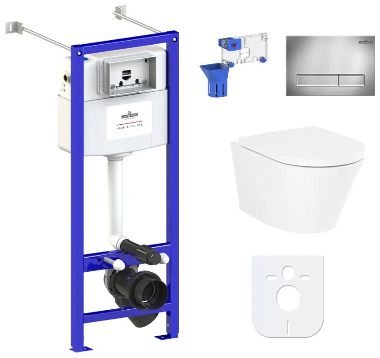 Унитаз Lavinia Boho 87050170 с инсталляцией белый