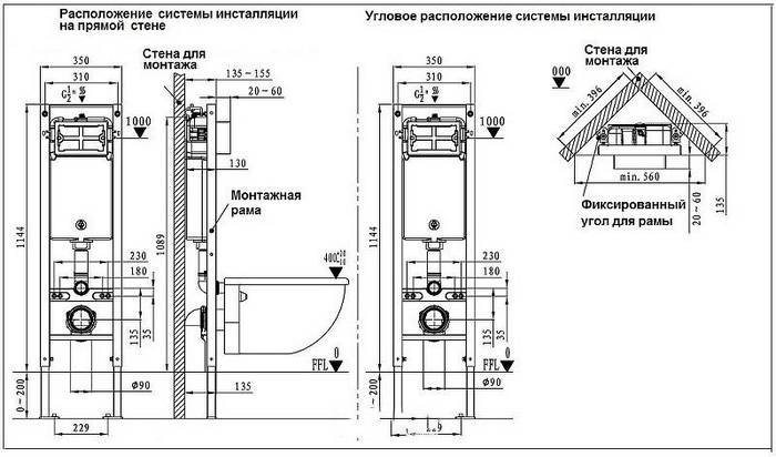 WeltWasser унитаз с инсталляцией JECKENBACH 004 GL-WT, санфаянс купить,NaN