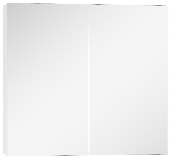 Шкаф зеркальный навесной KABINKA.KZ Echta, 60.4x14.1x55.4 см, белый