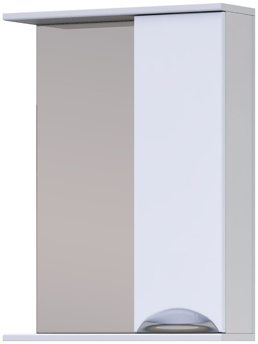 Шкаф зеркальный навесной KABINKA.KZ Callao 50, 50x15.6x70 см, белый