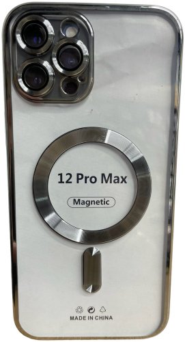 Чехол Для Apple iPhone 12 Pro Max серебряный купить,904