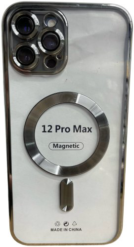 Чехол Для Apple iPhone 12 Pro Max серебряный купить,904