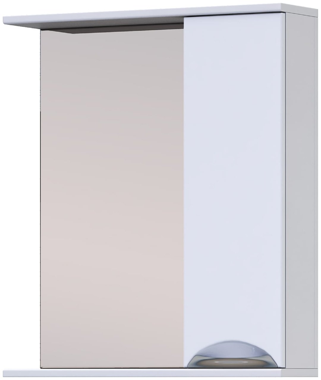 Шкаф зеркальный навесной KABINKA.KZ Callao 600, 60x15.6x70 см, белый