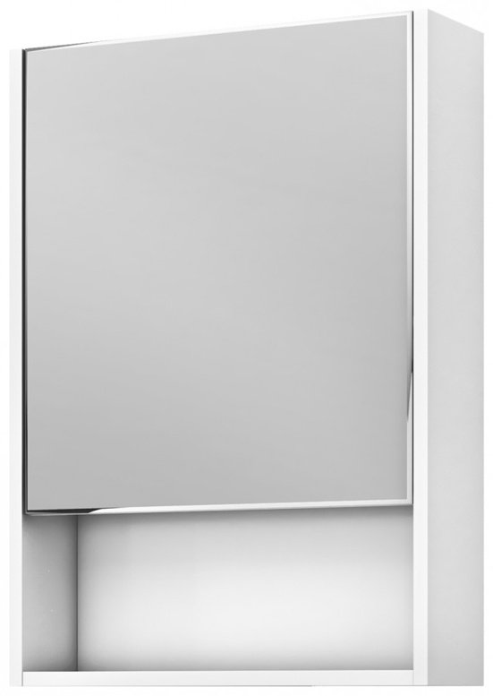 Шкаф зеркальный навесной Kabinka.kz Urban 500 Vigo 50x15.4x70см белый купить,NaN