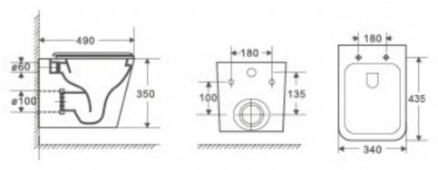 WeltWasser унитаз с инсталляцией Erlenbach 004 GL-WT, санфаянс купить,0