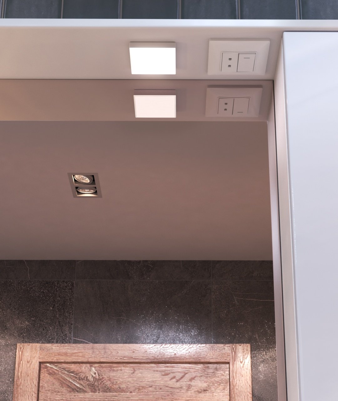 Шкаф зеркальный навесной KABINKA.KZ Callao 700, 70x15x70 см, белый