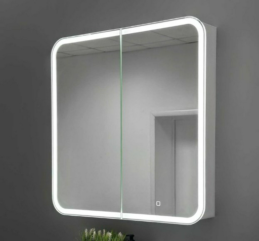 Шкаф зеркальный навесной KABINKA.KZ Cosmetic Light 80, 80x16x80 см, белый