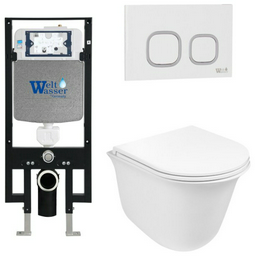 Унитаз WeltWasser Telbach 004 с инсталляцией белый
