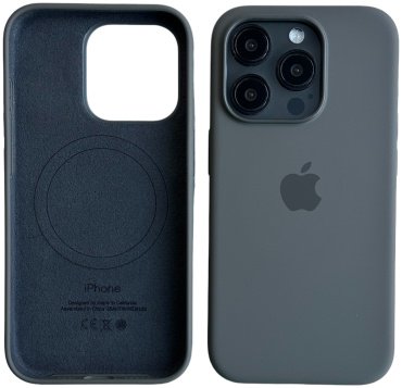 Чехол Для Apple iPhone 15 Pro Max серый купить,670