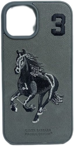 Чехол Santa Barbara Polo & Racquet Club для Apple iPhone 13 Pro серый купить,385