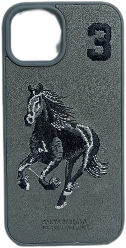 Чехол Santa Barbara Polo & Racquet Club для Apple iPhone 13 Pro серый купить,385