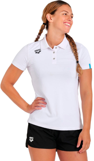 Футболка женская Arena Team poloshir  004894-100 M White купить,0