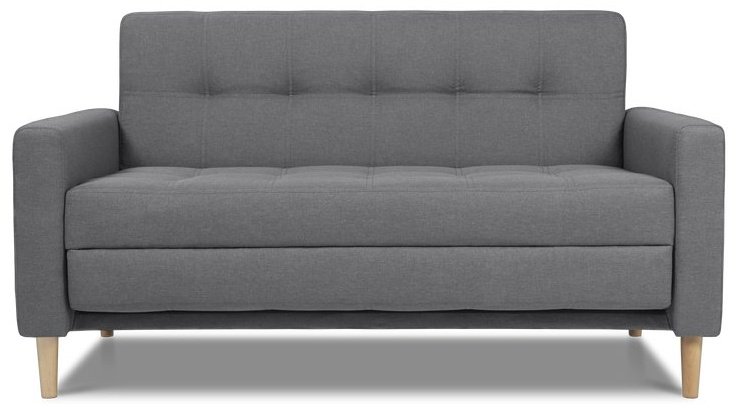 Диван mebel.kz Нумо Мини, 142х87 см, обивка ткань, серый