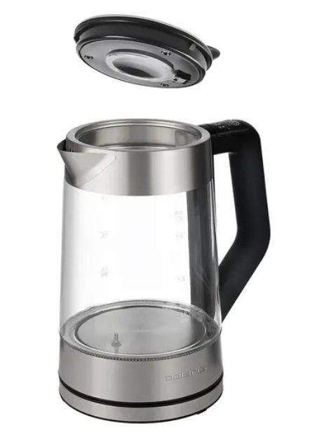 Электрочайник Polaris PWK 1710CGLD серебристый купить,NaN