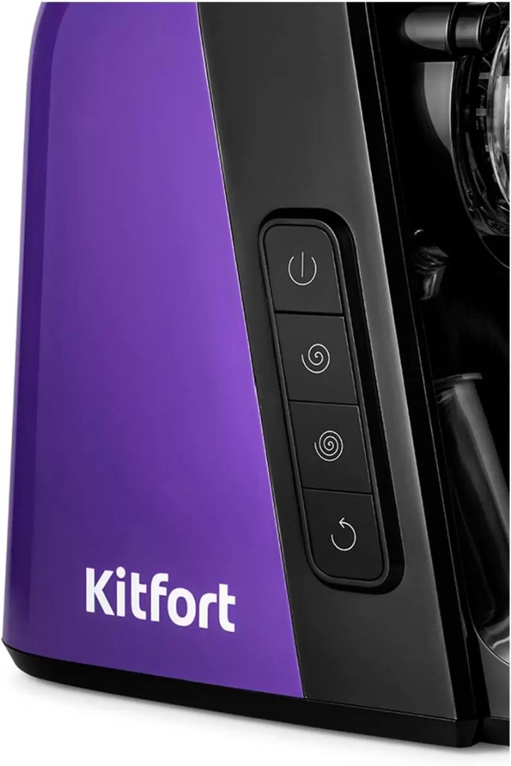 Соковыжималка Kitfort КТ-1132 черно-фиолетовая купить,NaN