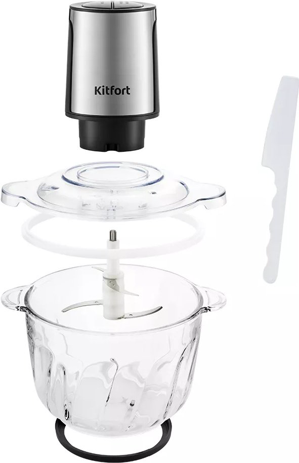 Измельчитель Kitfort КТ-3026 серебристый купить,NaN