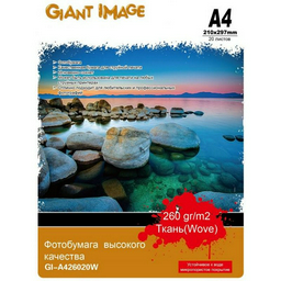 Бумага Giant Image GI-A426020W 20 листов тканевая