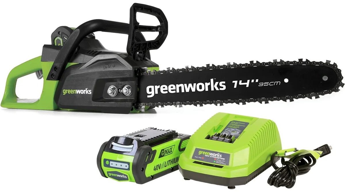 Аккумуляторная цепная пила Greenworks GD40CS15K2 (2005707UA) купить,NaN
