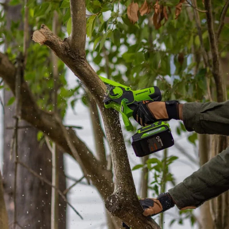 Аккумуляторная цепная пила Greenworks GD24CS15 купить,NaN