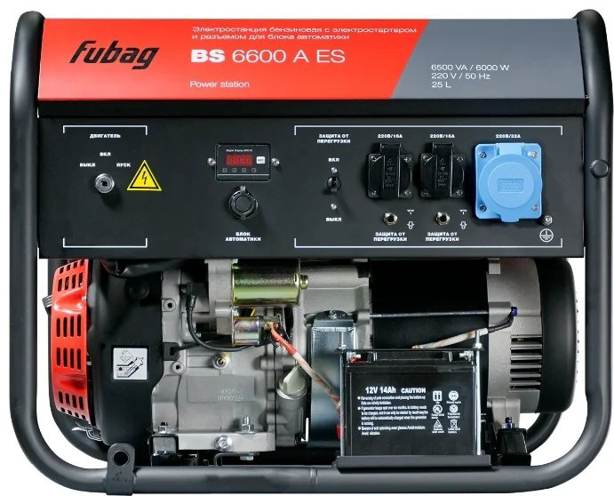 Электростанция бензиновая Fubag 6 кВт 1 (220 В), BS 6600 A ES купить,NaN