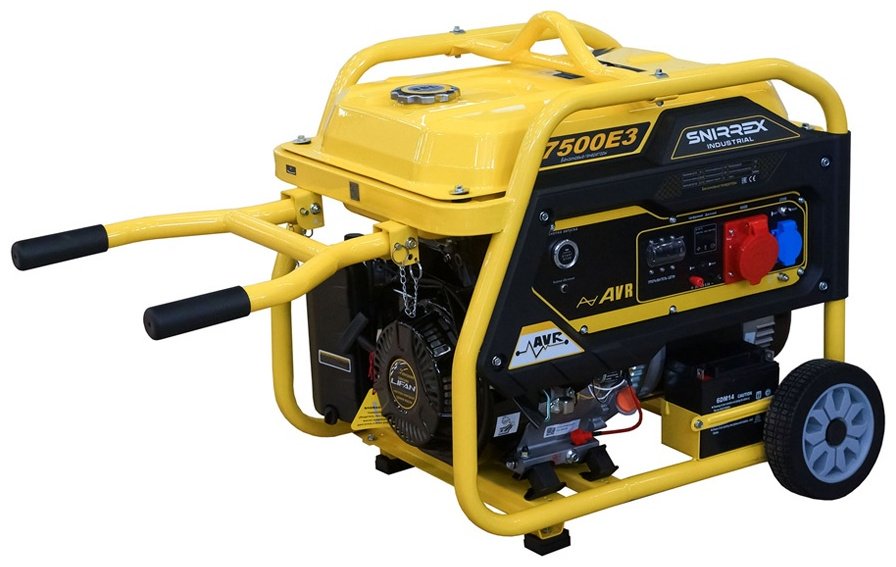 Электростанция бензиновая SNIRREX 7 кВт 3 (380/220 В), 7500000