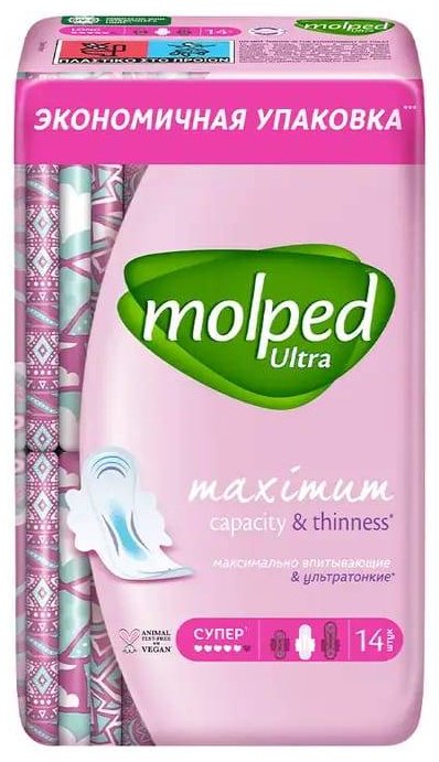 Molped прокладки Ultra maximum capacity&amp;thinness 14 шт купить,NaN