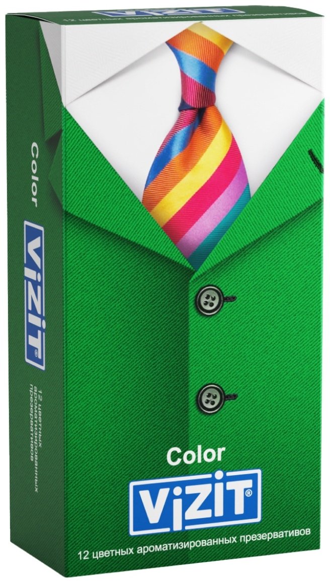 Презервативы Презервативы VIZIT Color 12 шт купить,NaN